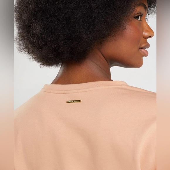 Gymshark Sweater Women's Size XL Orange Peach Cropped Whitney Simmons Collection - Picture 9 of 13